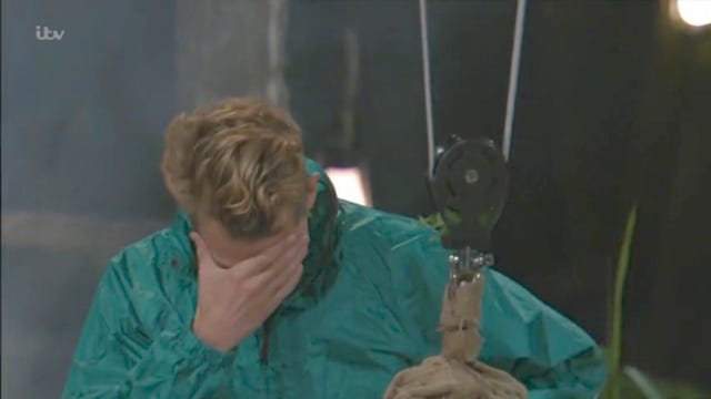 I'm a Celebrity 11/29/18 row: Fleur East, James McVey eating sausage
