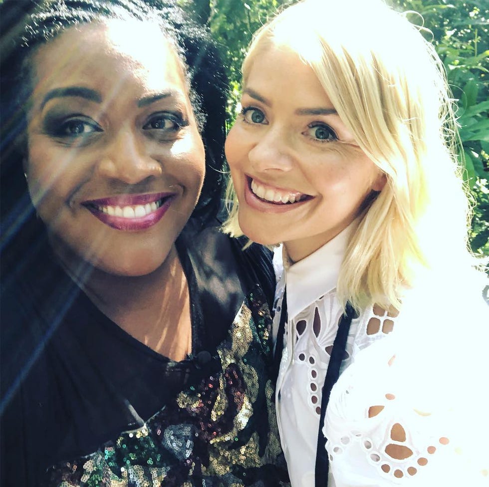 Alison Hammond and Holly WIlloughby. jungle reunion