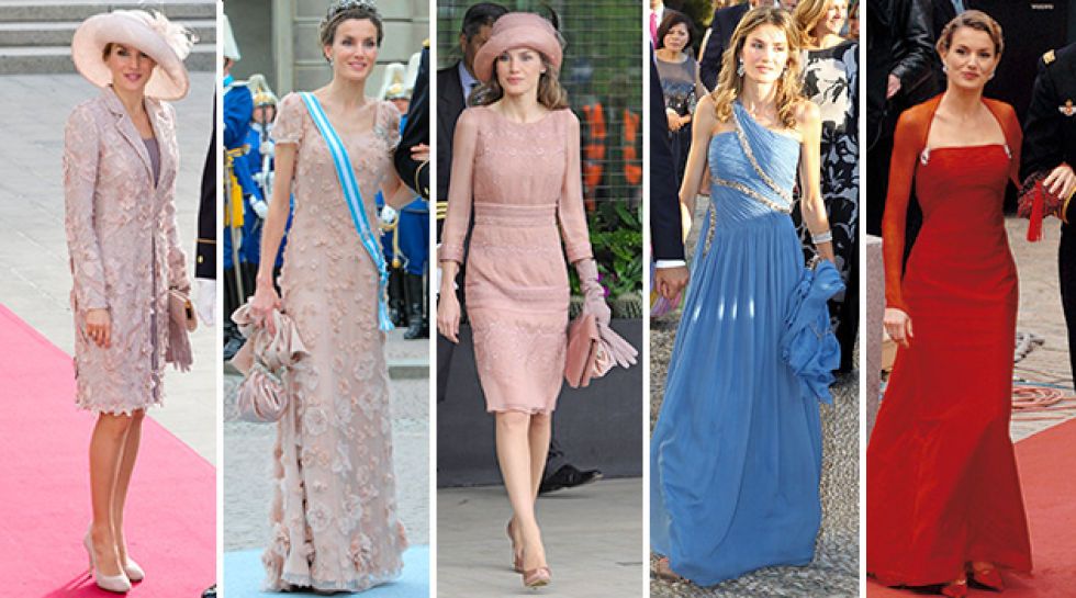 Los looks de la princesa Letizia en las bodas de la realeza europea