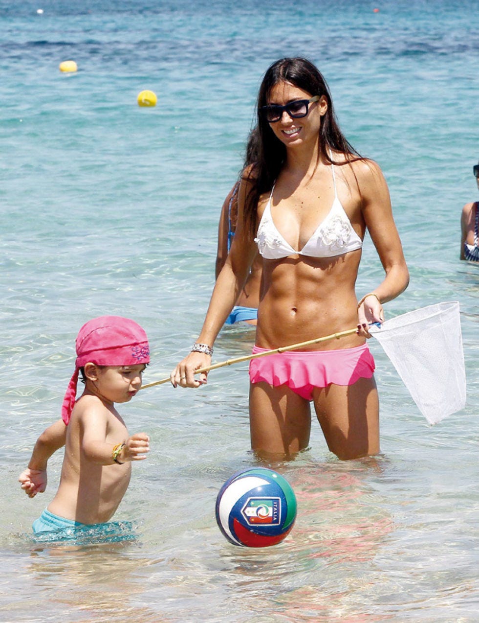 Arm, Glasses, Fun, Human body, Ball, Brassiere, Hand, Leisure, Summer, Chest, 