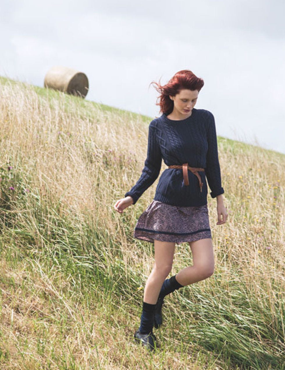 Clothing, Sleeve, Dress, Field, Boot, Grassland, Grass family, Straw, Day dress, Hay, 