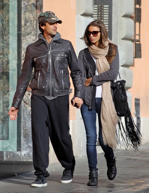 Adrien Brody y Lara Lieto, romántico paseo por Roma