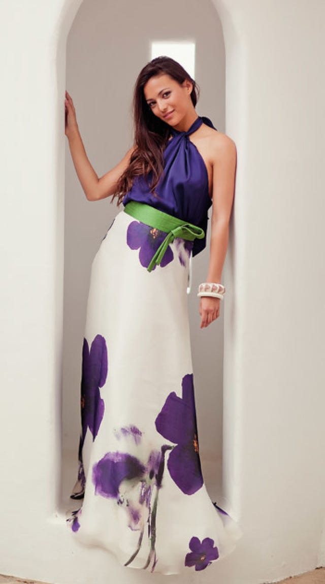 Clothing, Sleeve, Shoulder, Dress, Purple, Joint, One-piece garment, Formal wear, Style, Day dress, 