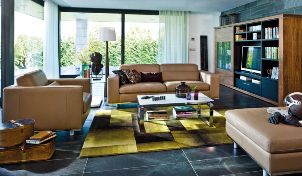 Room, Interior design, Brown, Floor, Living room, Home, Flooring, Wall, Furniture, Table, 
