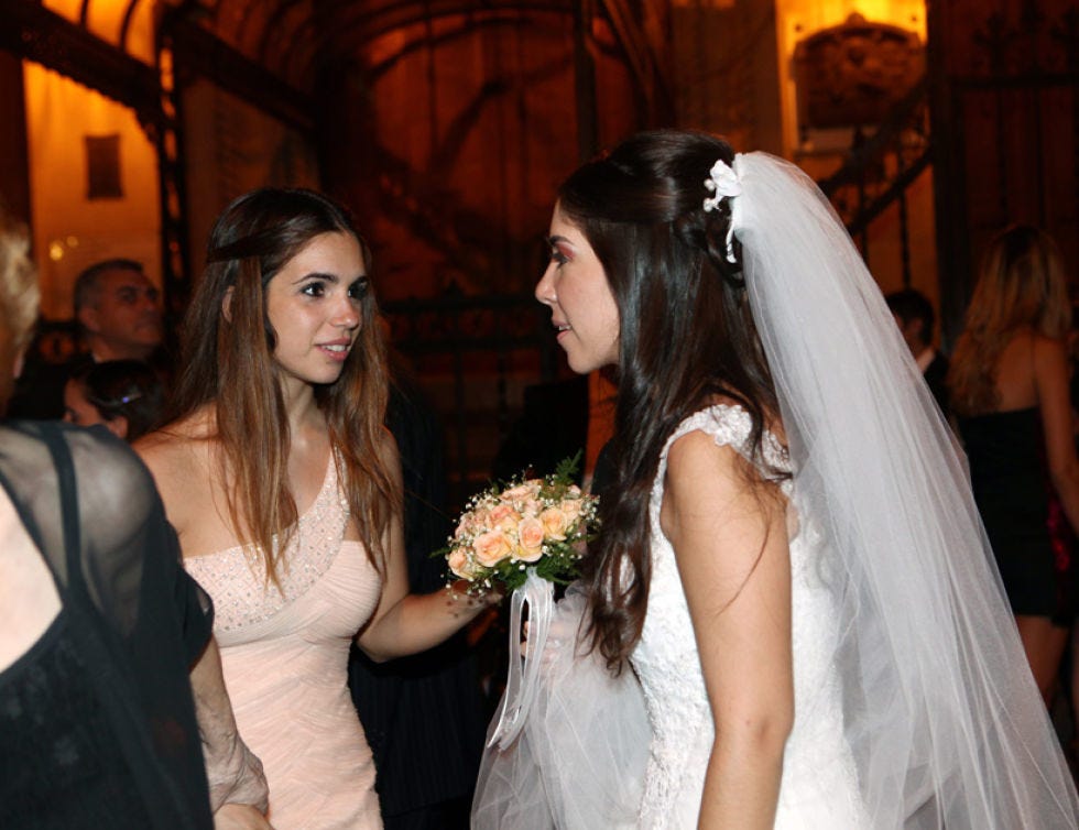 Clothing, Hair, Dress, Shoulder, Bridal clothing, Bridal veil, Wedding dress, Photograph, Veil, Happy, 