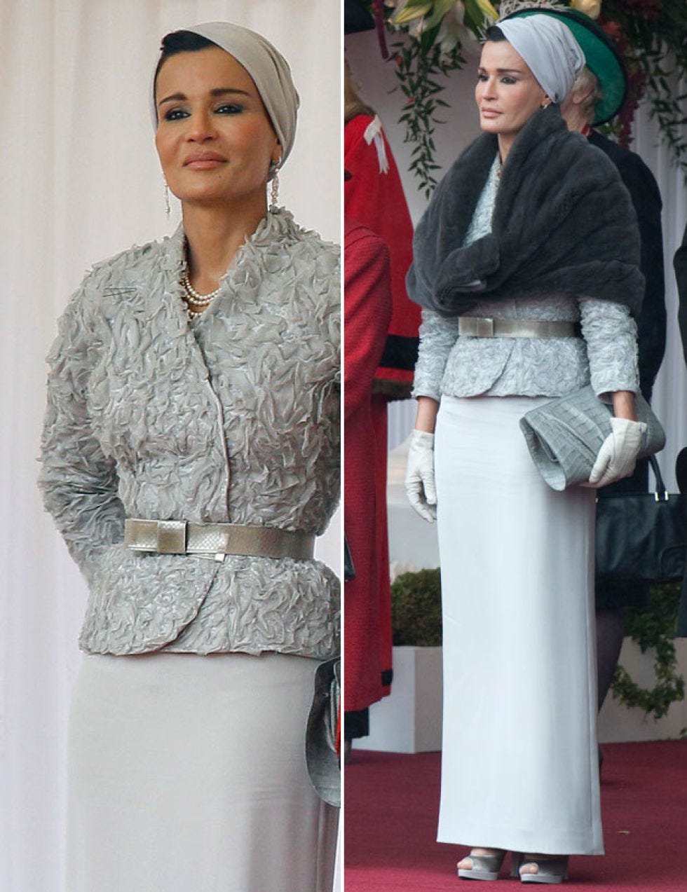 Nose, Sleeve, Joint, Collar, Headgear, Uniform, Carpet, Fashion, Waist, Beige, 