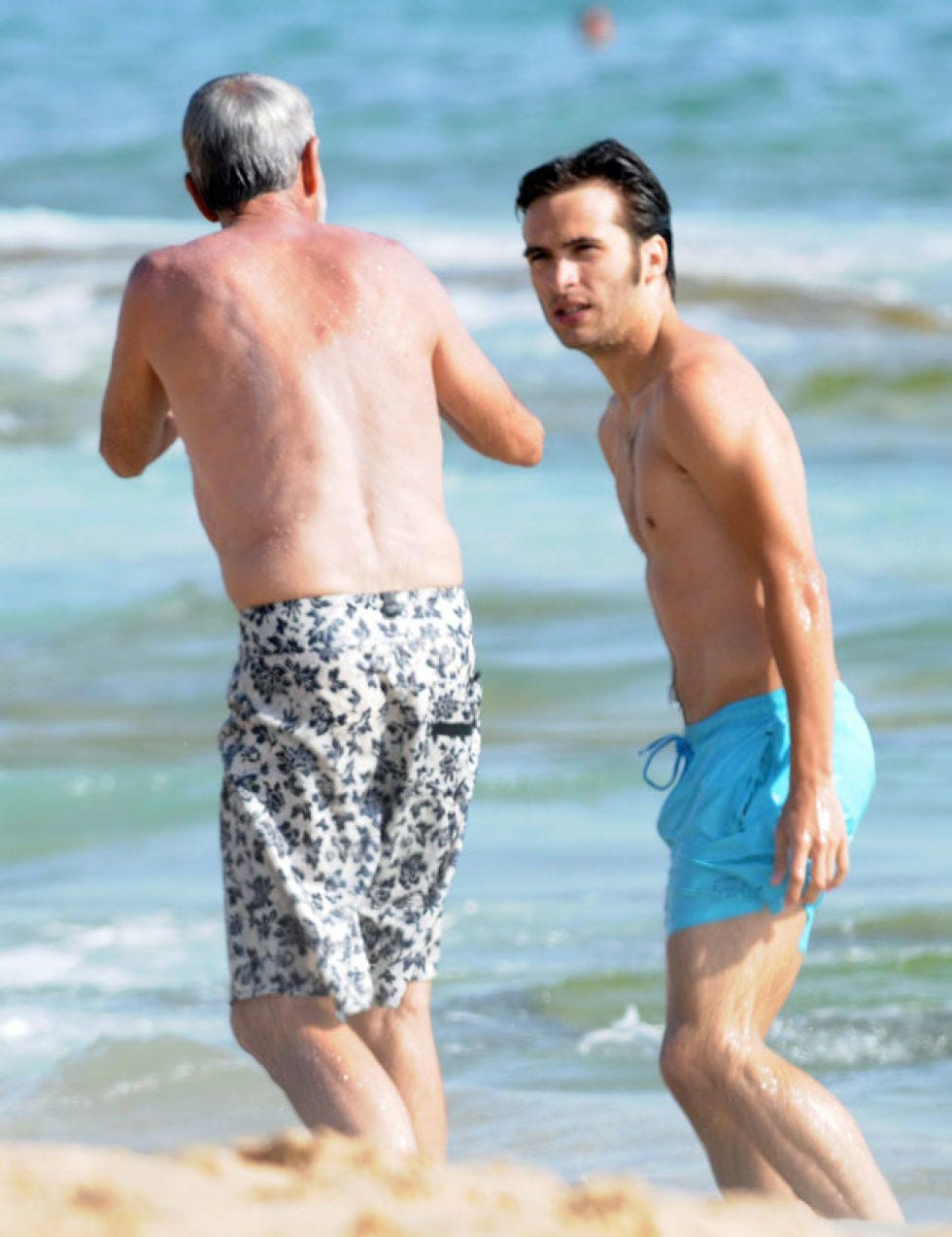 Fun, Human body, board short, Water, Standing, Barechested, People on beach, People in nature, Summer, Trunks, 