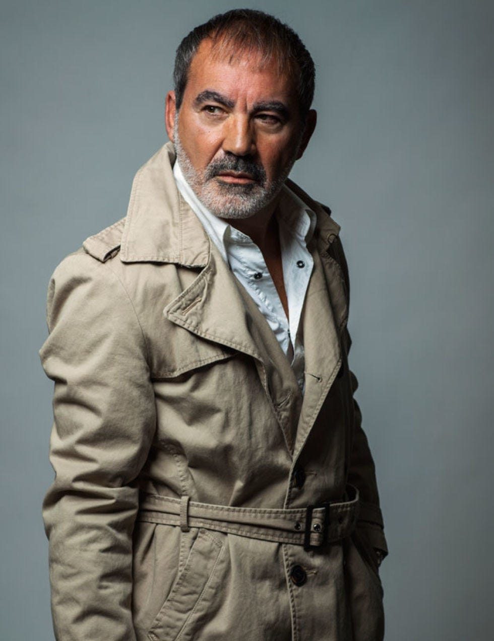 Clothing, Brown, Collar, Sleeve, Jacket, Facial hair, Textile, Outerwear, Pocket, Dress shirt, 