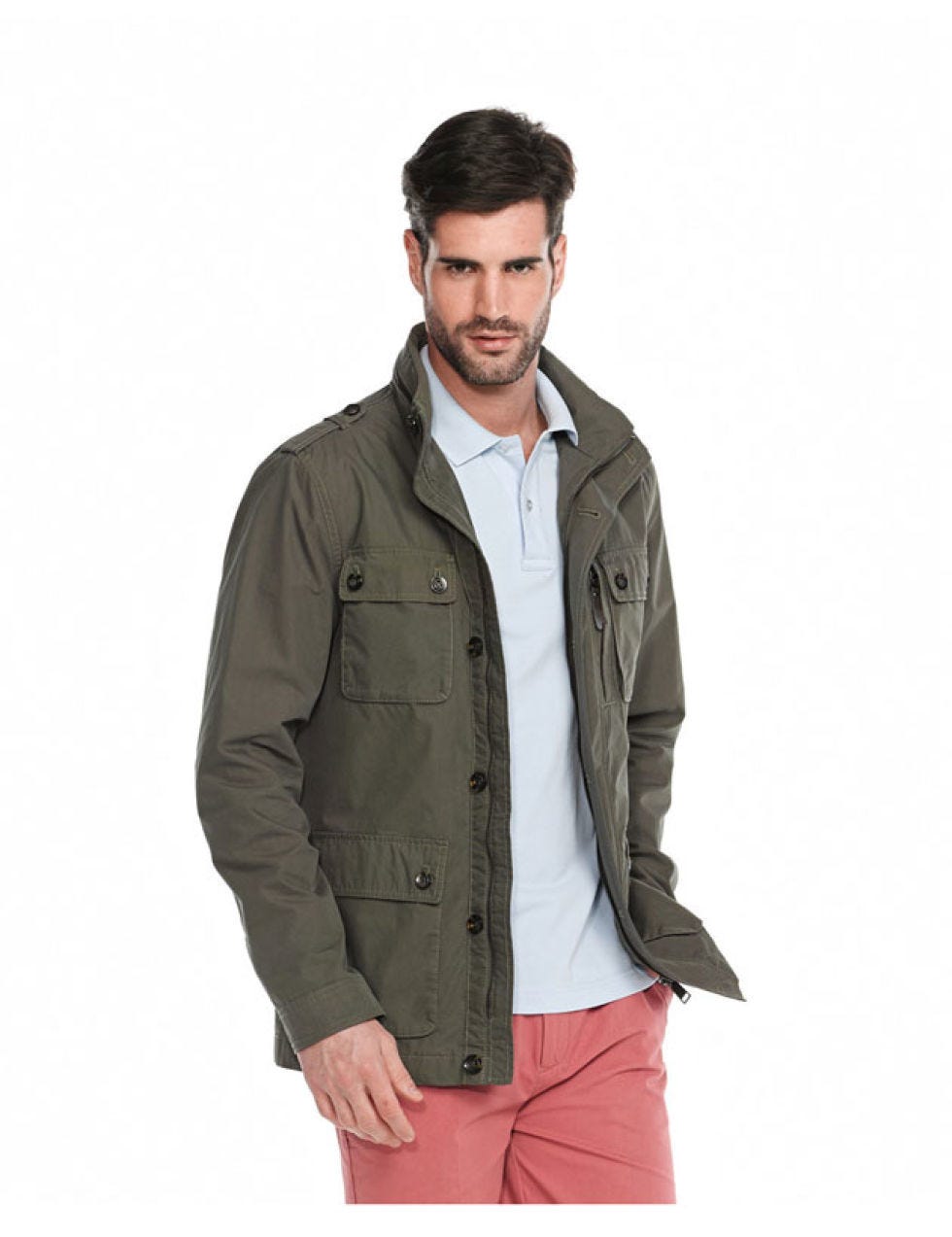 Jacket, Collar, Sleeve, Shoulder, Textile, Shirt, Pocket, Standing, Joint, Style, 