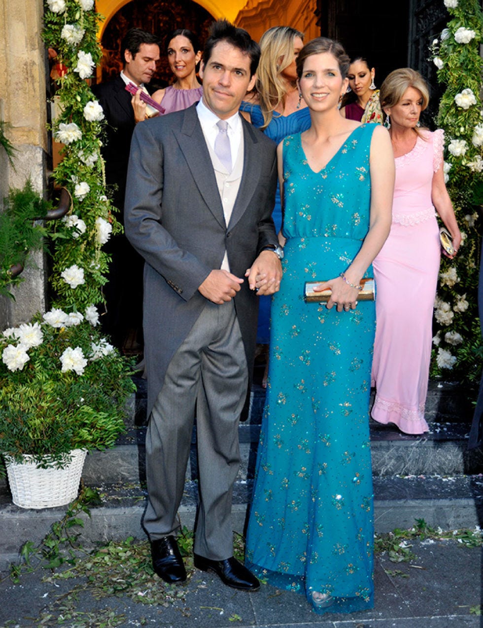 Clothing, Trousers, Coat, Shirt, Dress, Outerwear, Suit, Formal wear, Flowerpot, Teal, 