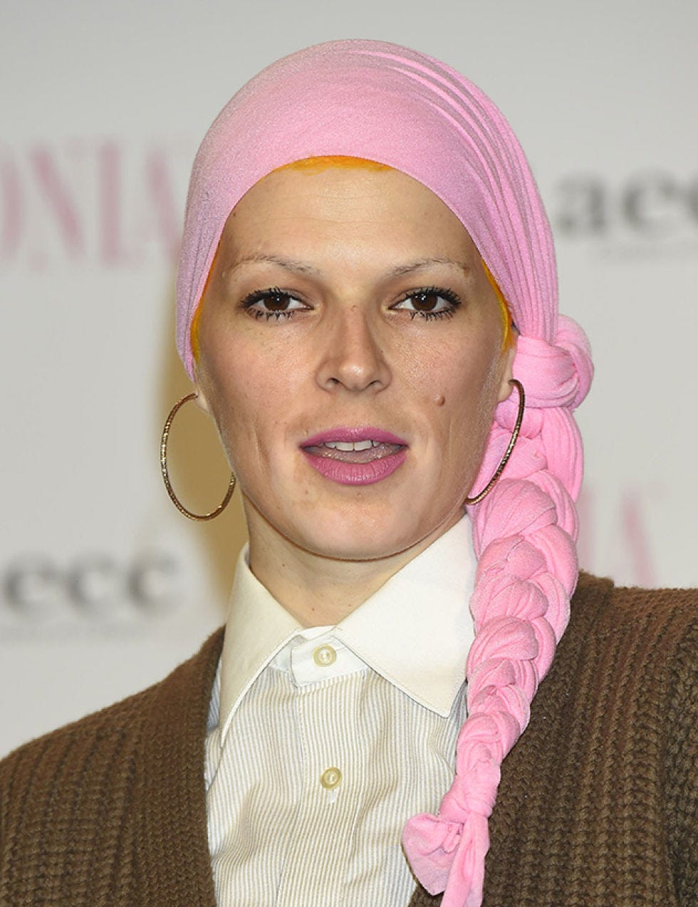 Nose, Lip, Cheek, Skin, Chin, Eyebrow, Pink, Magenta, Headgear, Eyelash, 