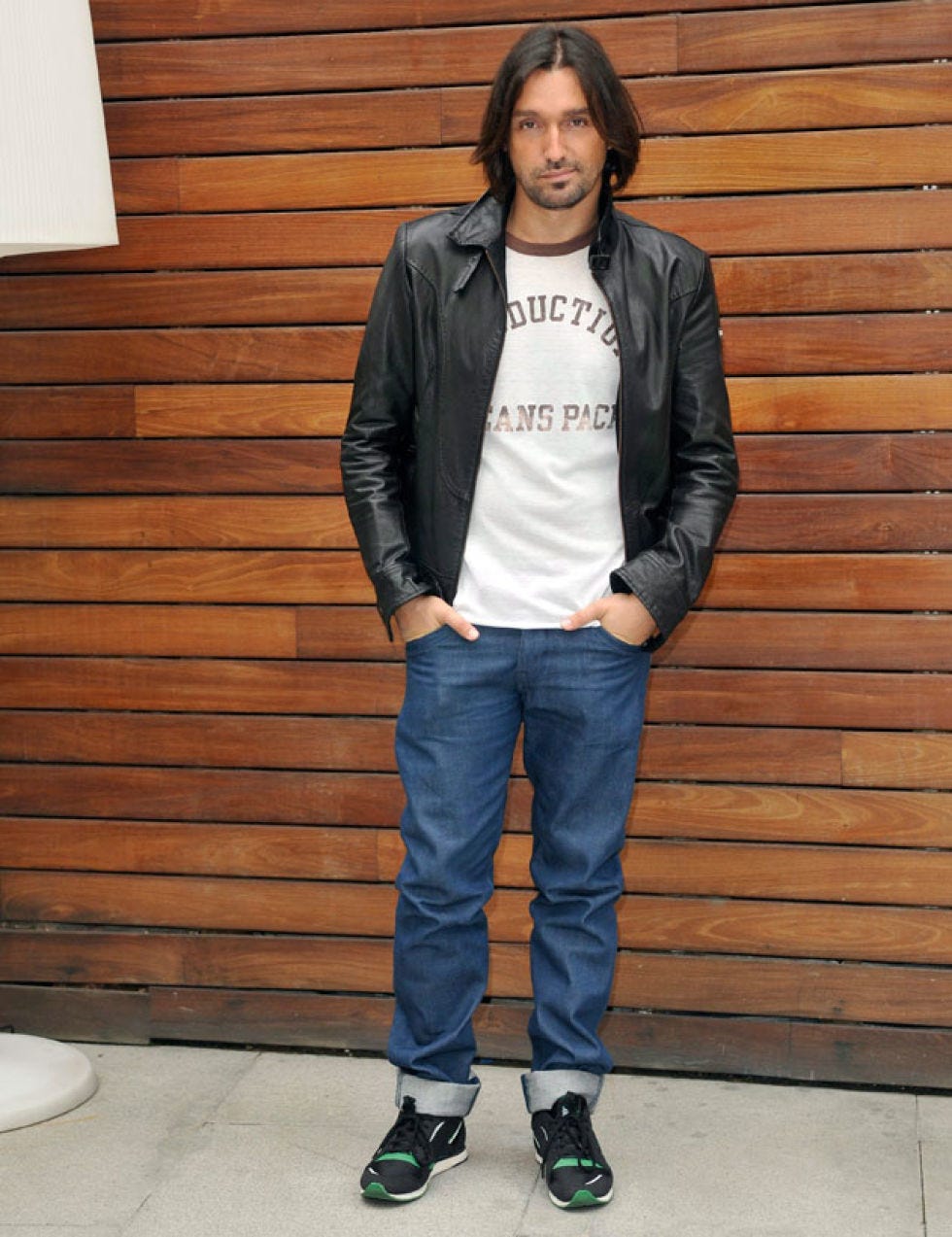 Clothing, Sleeve, Trousers, Denim, Jacket, Textile, Shoe, Outerwear, Jeans, Standing, 