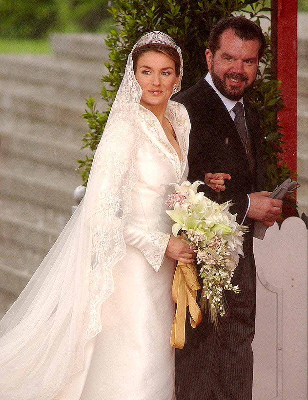 Clothing, Bridal clothing, Bridal veil, Veil, Textile, Photograph, Outerwear, Bride, Wedding dress, Coat, 