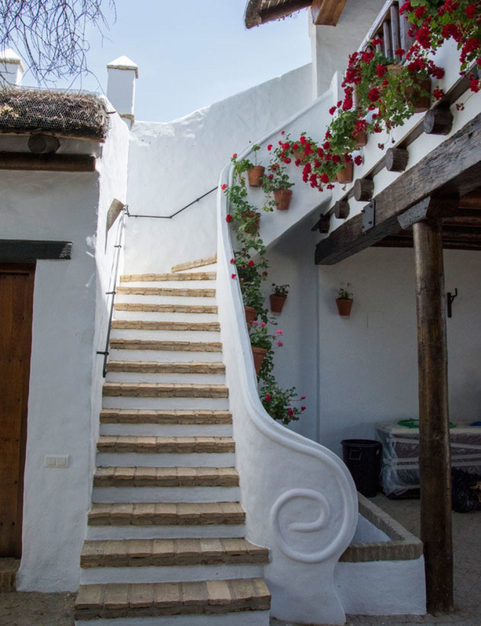 Stairs, Property, Real estate, House, Door, Home, Composite material, Concrete, Handrail, Hacienda, 