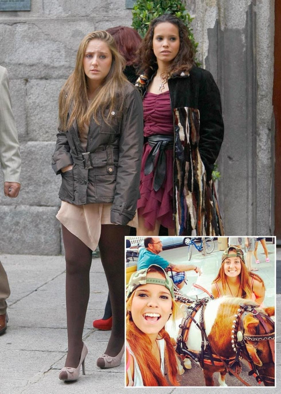 Textile, Outerwear, Style, Street fashion, Fashion, Bag, Thigh, Long hair, Artificial hair integrations, Natural material, 