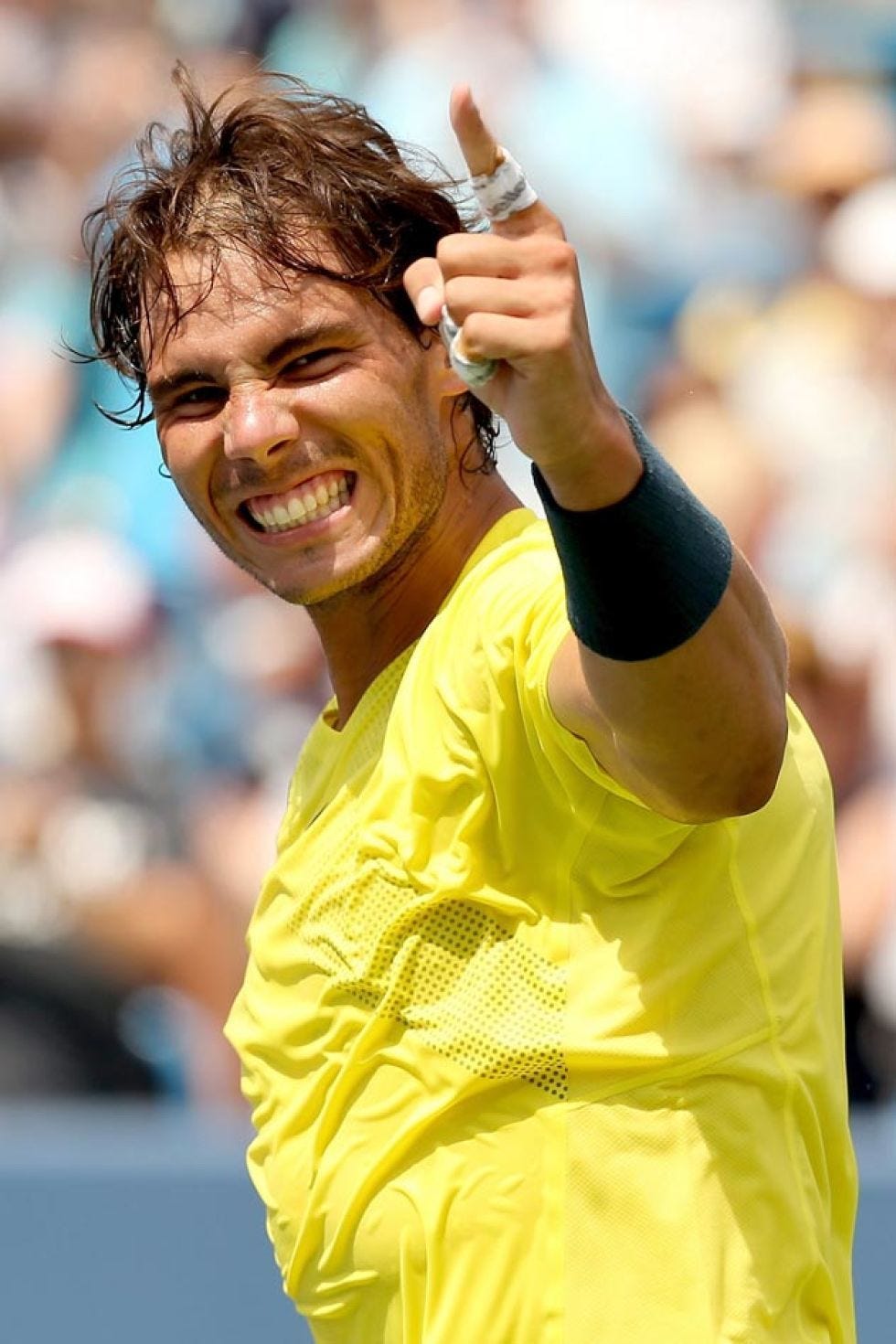Happy, Facial expression, Tooth, Celebrating, Laugh, Gesture, Bracelet, Active shirt, 