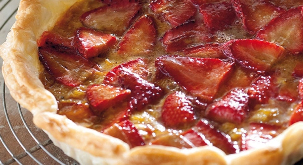 Food, Pie, Ingredient, Red, Dish, Sweetness, Fruit, Strawberry pie, Dessert, Cuisine, 