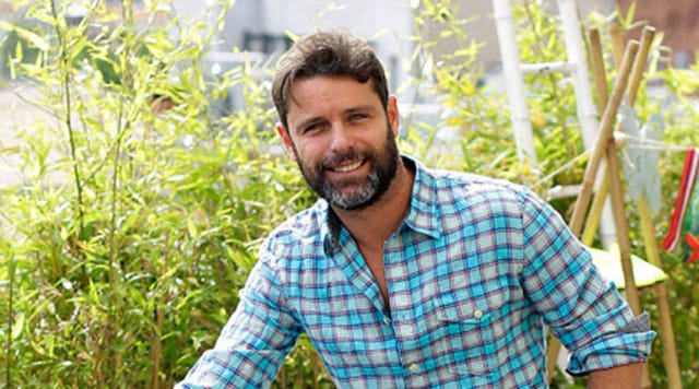 Facial hair, Mouth, Shirt, Dress shirt, Moustache, Facial expression, Beard, Collar, People in nature, Pattern, 