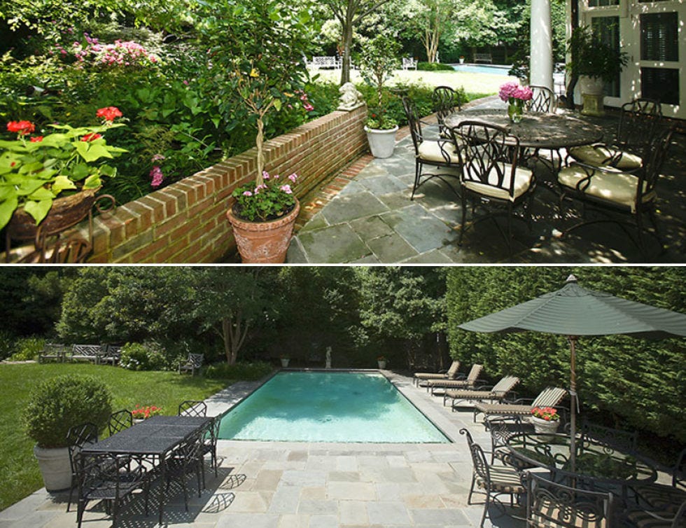 Plant, Property, Garden, Landscape, Shrub, Swimming pool, Furniture, Real estate, Backyard, Yard, 
