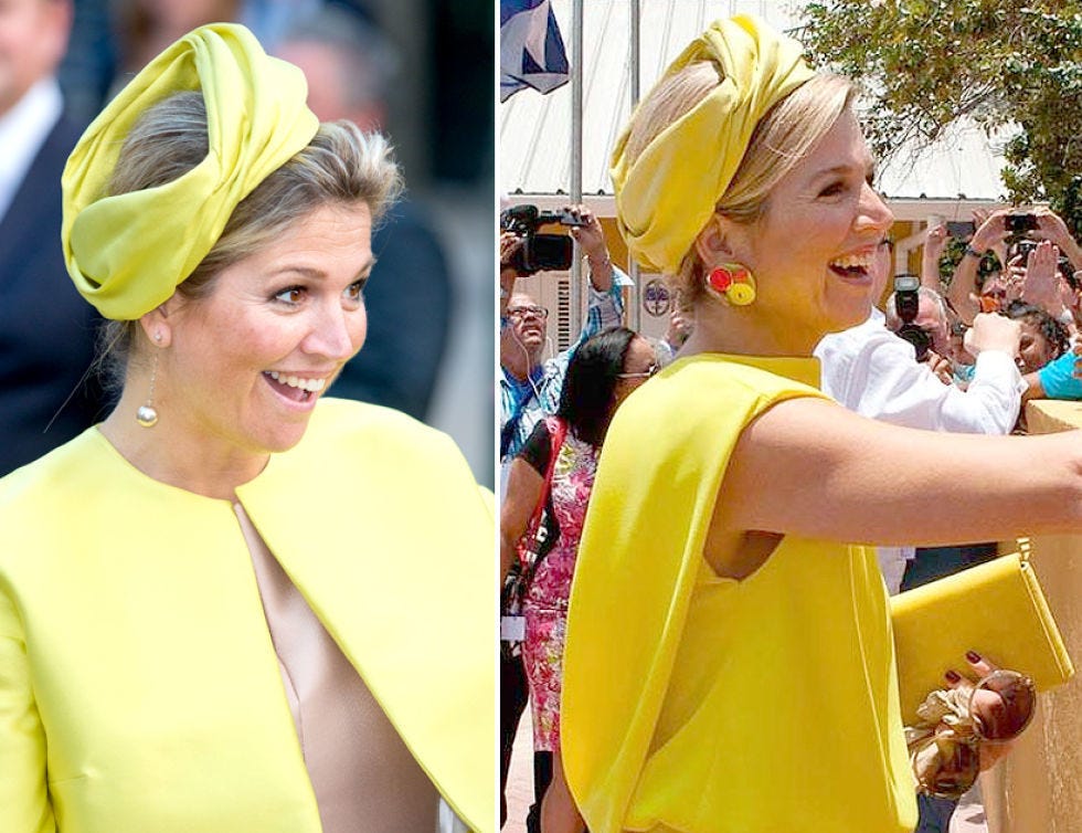Yellow, Happy, Headgear, Costume accessory, Hair accessory, Laugh, Makeover, Collage, Costume hat, Festival, 