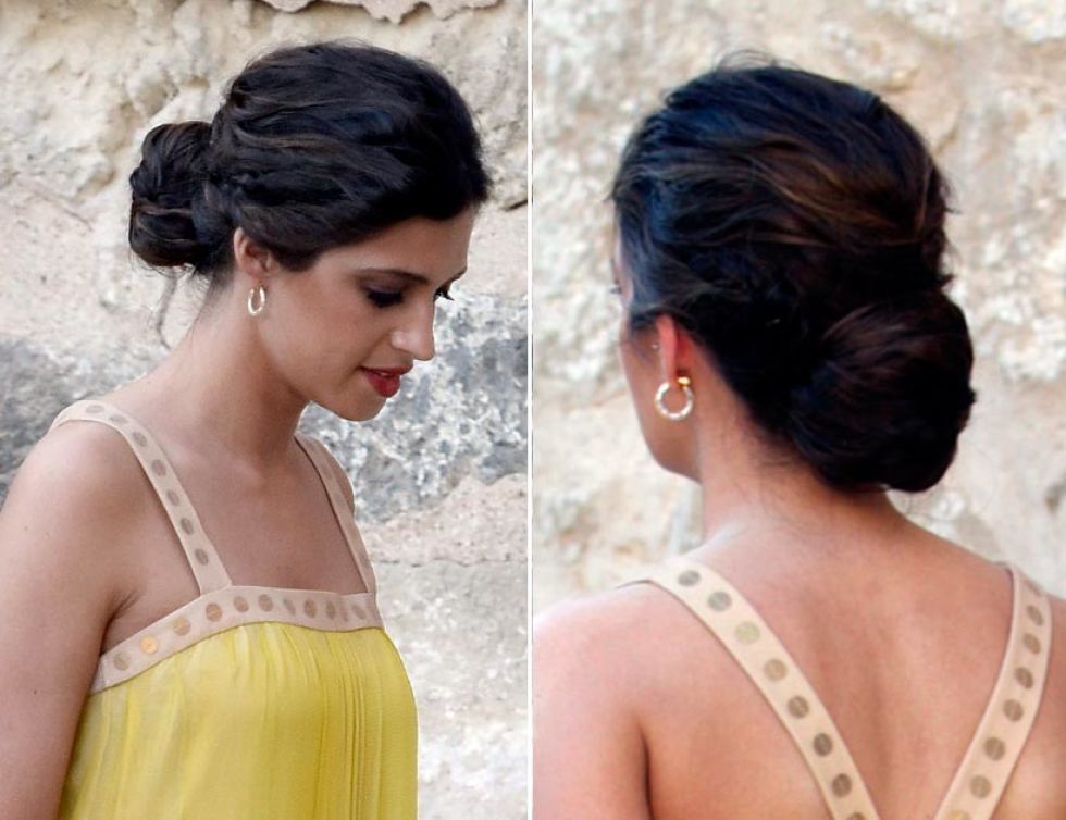 sara carbonero, como una diosa griega de boda