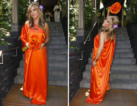 lydia lozano se casa con el color de moda