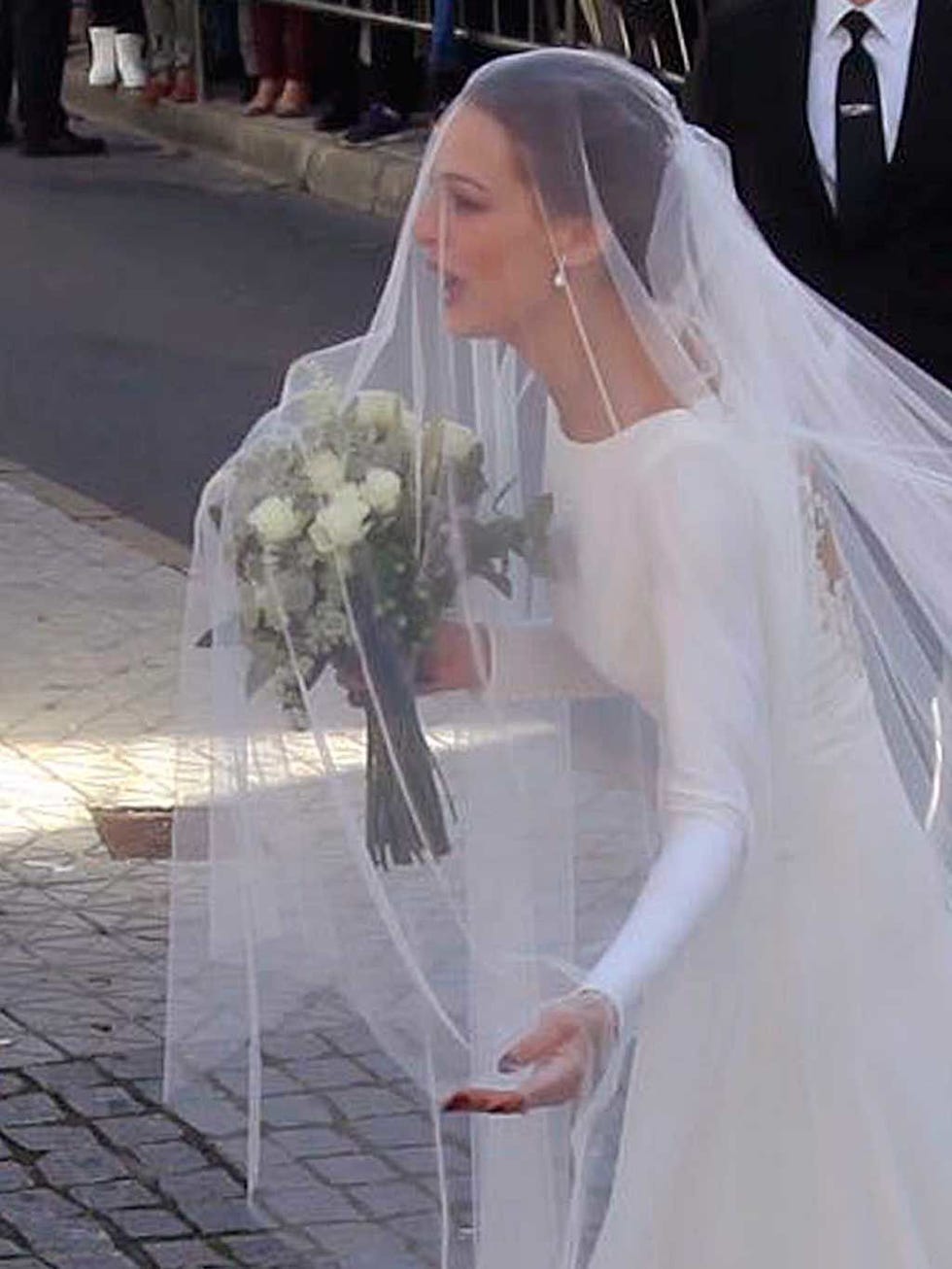 Clothing, Bridal veil, Veil, Bridal clothing, Petal, Dress, Photograph, Bride, Wedding dress, Formal wear, 