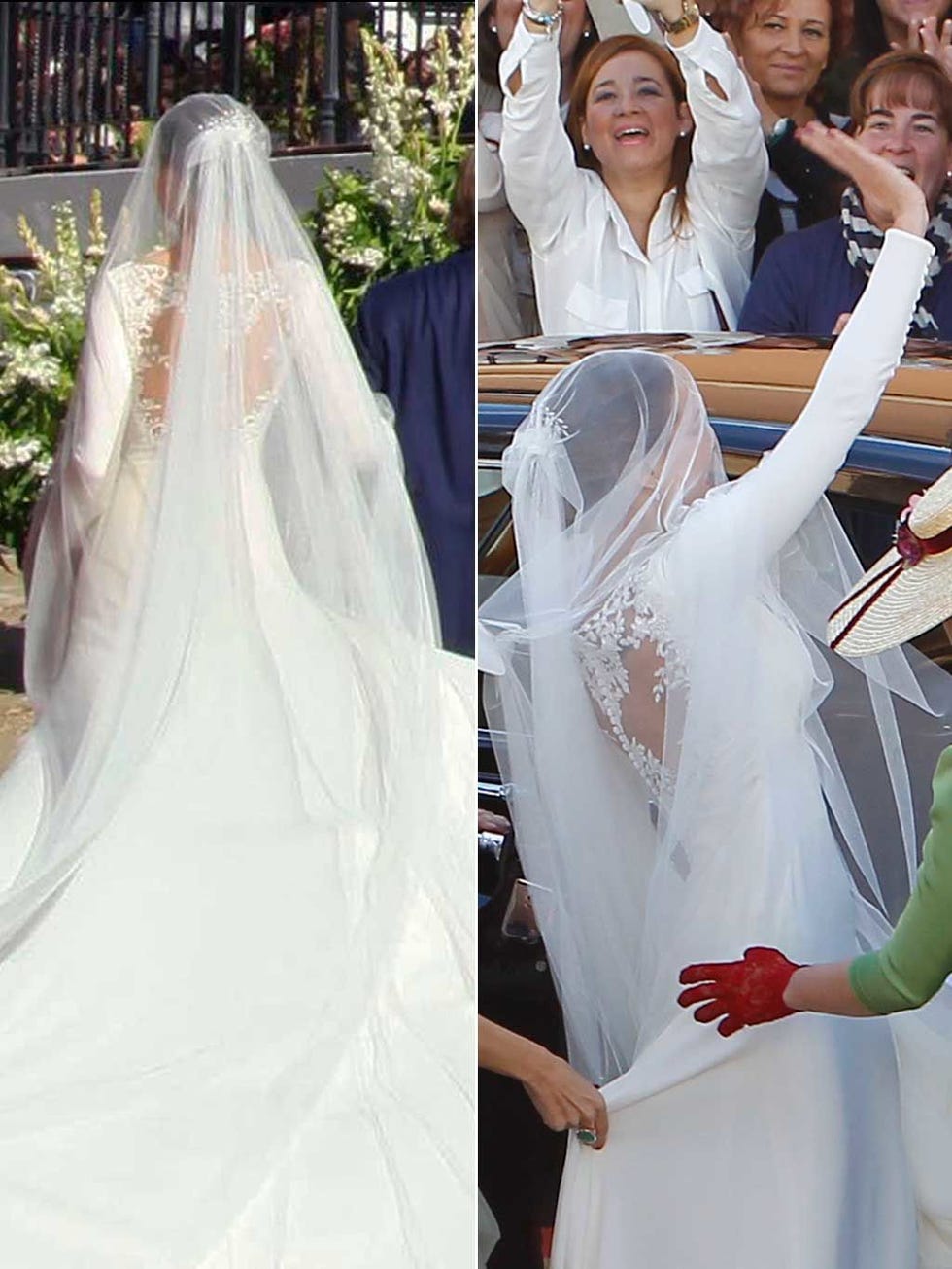 Clothing, Arm, Bridal veil, Veil, Bridal clothing, Sleeve, Photograph, White, Dress, Happy, 