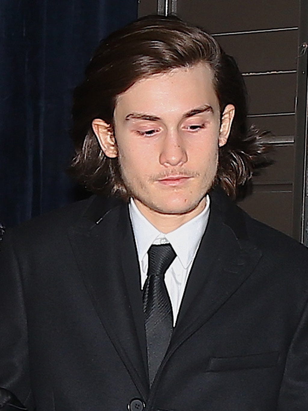 Clothing, Lip, Cheek, Coat, Dress shirt, Hairstyle, Collar, Chin, Forehead, Eyebrow, 