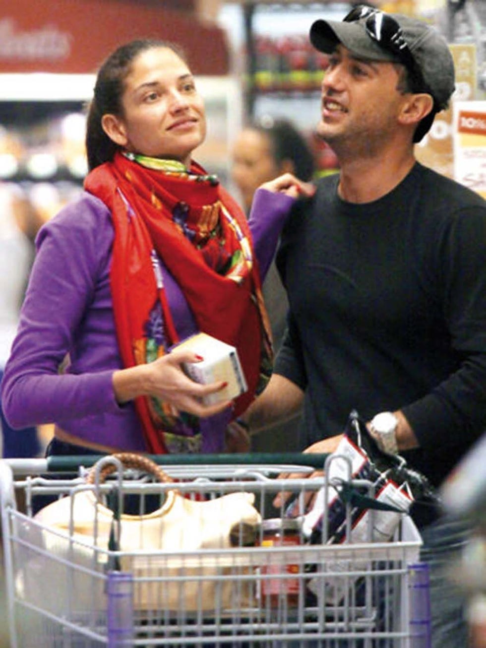 Face, Cap, Fashion accessory, Basket, Scarf, Baseball cap, Street fashion, Stole, Bicycle, Storage basket, 