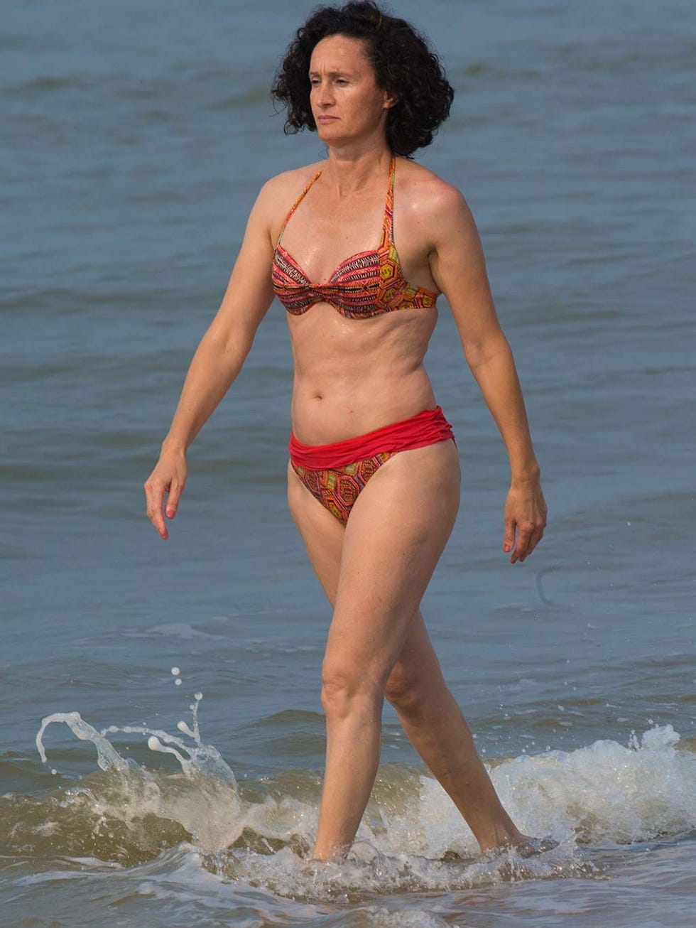 Clothing, Fun, Human body, Skin, Brassiere, Shoulder, Hand, Joint, Human leg, Waist, 