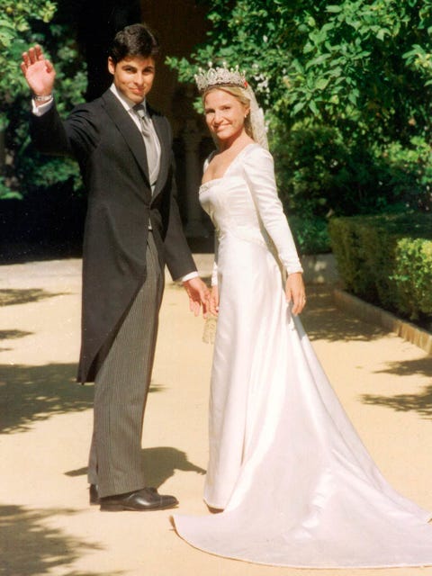 desarchivamos las bodas de ayer: fran rivera con eugenia, y con lourdes
