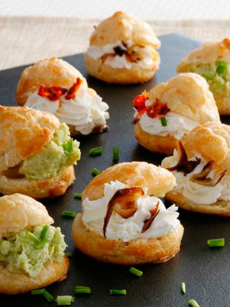 Food, Finger food, Cuisine, Ingredient, Canapé, Dish, Baked goods, Recipe, Snack, Fast food, 