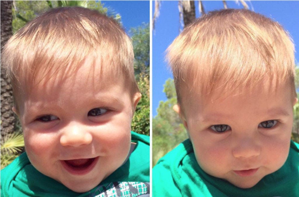 Ear, Lip, Cheek, Green, Skin, Chin, Forehead, Eyebrow, Child, Happy, 