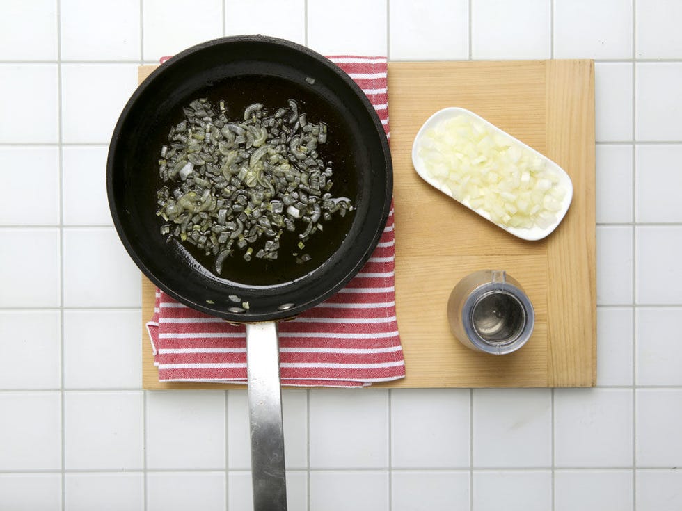 Food, Cookware and bakeware, Frying pan, Kitchen utensil, Recipe, Bowl, Cuisine, Sauté pan, Cooking, Tile, 