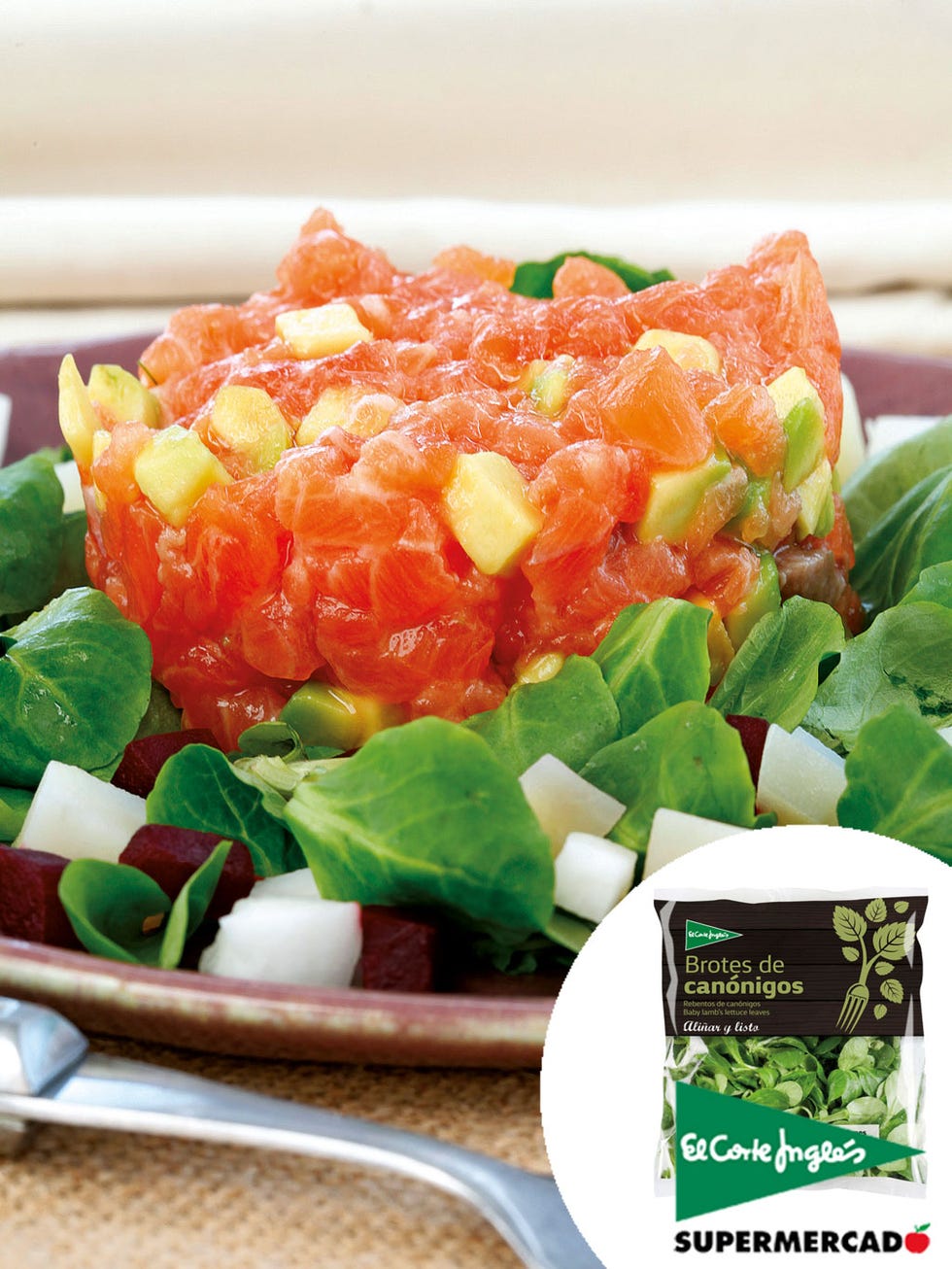tartar de salmón
