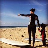 Fun, Standing, Surfboard, Photograph, Surfing Equipment, Landscape, Sand, Atmosphere, People in nature, Shore, 