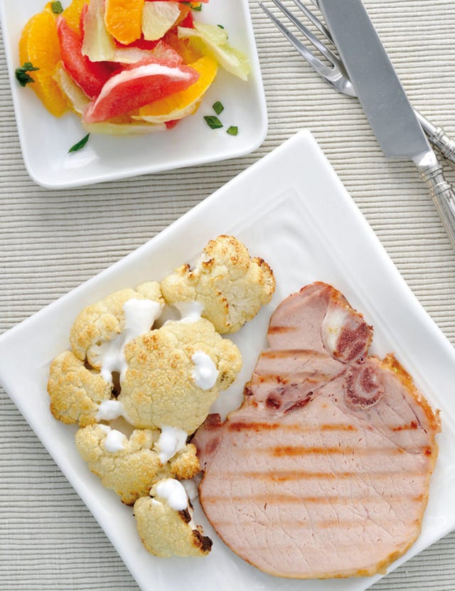 Food, Dishware, Cuisine, Ingredient, Kitchen utensil, Tableware, Pork, Peach, Cutlery, Serveware, 