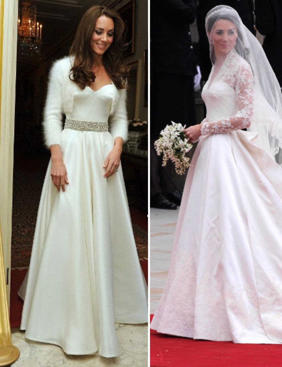 Kate Middleton, de blanco también en la cena privada de su boda