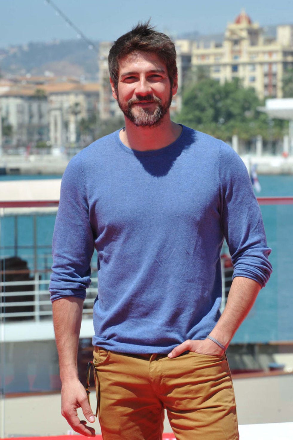 Sleeve, Facial hair, Beard, Moustache, Street fashion, Cool, Pocket, Tooth, Waist, Belt, 