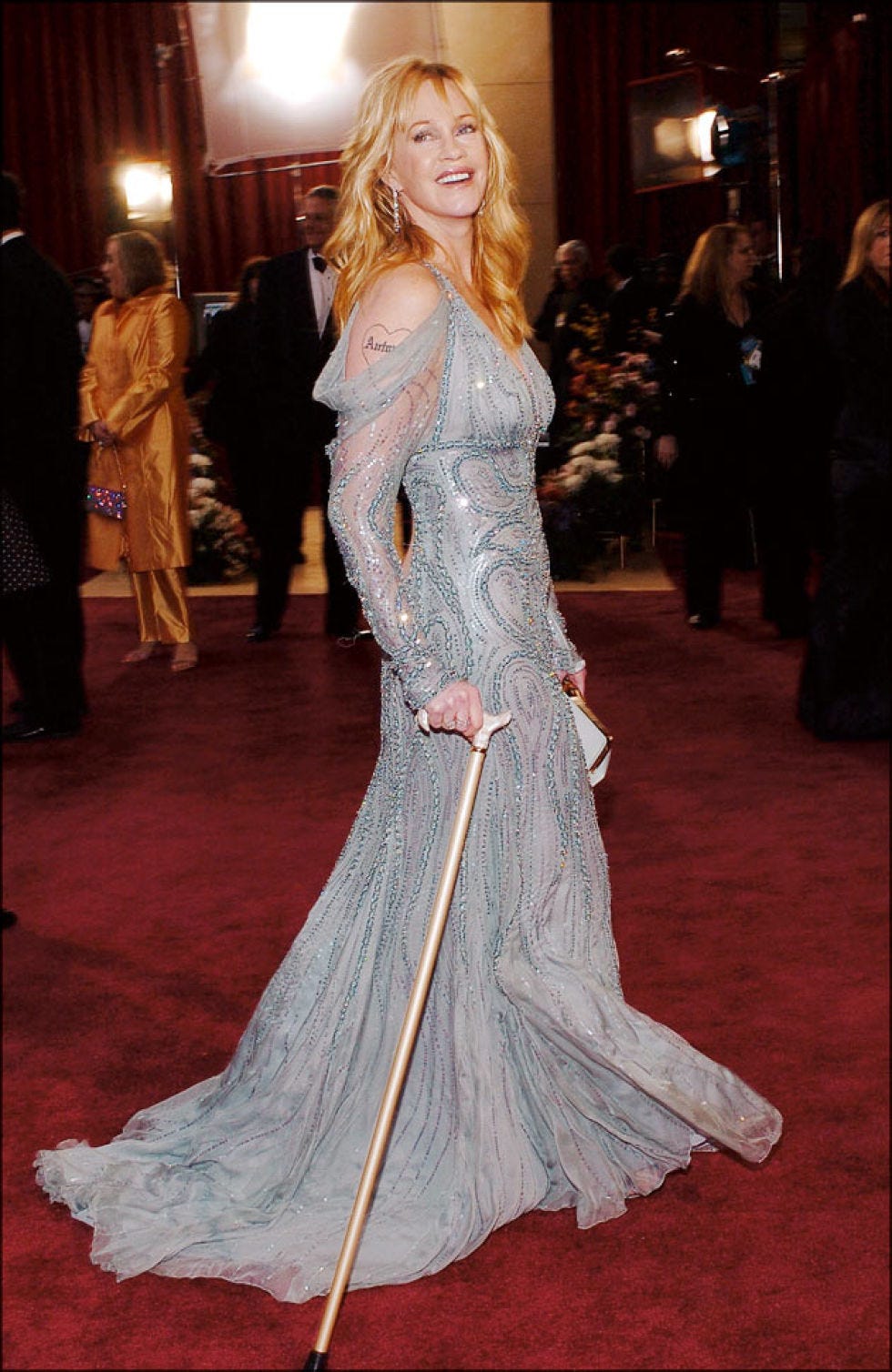 Flooring, Floor, Shoulder, Textile, Dress, Formal wear, Style, Premiere, Gown, Carpet, 