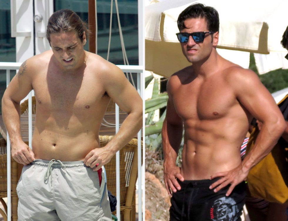 Eyewear, Chest, Barechested, Sunglasses, Trunk, Abdomen, Muscle, Facial hair, Stomach, Navel, 