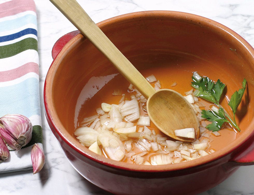 Food, Ingredient, Soup, Recipe, Dish, Serveware, Dishware, Produce, Stock, Kitchen utensil, 