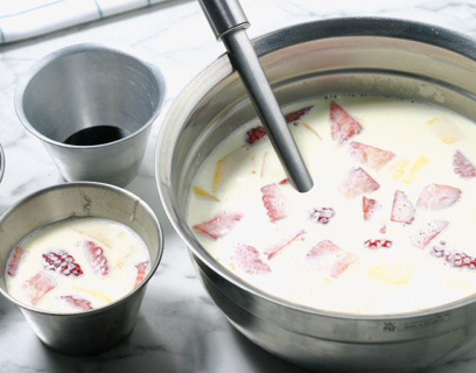 Pink, Cuisine, Liquid, Recipe, Dish, Paint, Peach, Cooking, Sweetness, Kitchen utensil, 