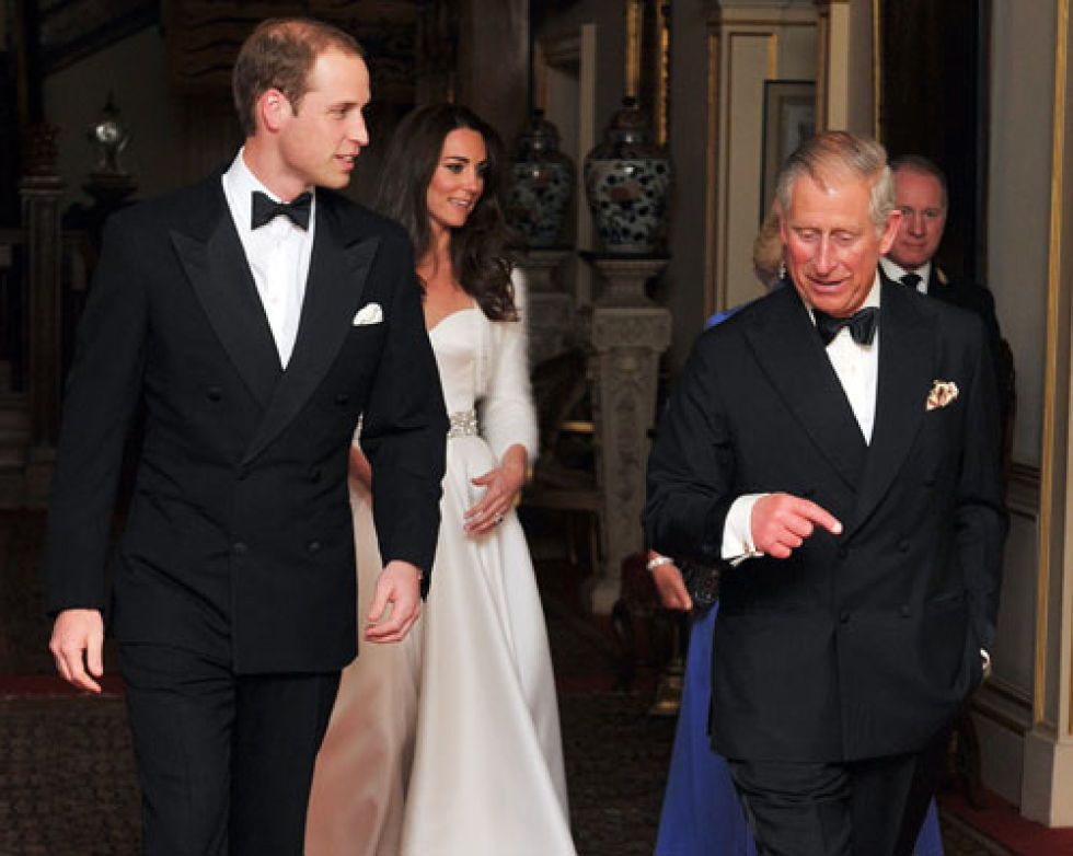 kate middleton, de blanco también en la cena privada de su boda