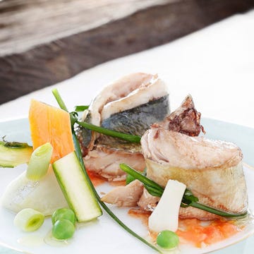 Food, Ingredient, Cuisine, Dishware, Culinary art, Garnish, Dish, Seafood, Recipe, Fines herbes, 