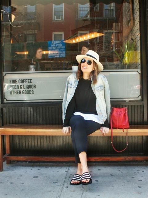 Clothing, Human leg, Outerwear, Bag, Style, Street fashion, Hat, Fashion accessory, Sunglasses, Knee, 
