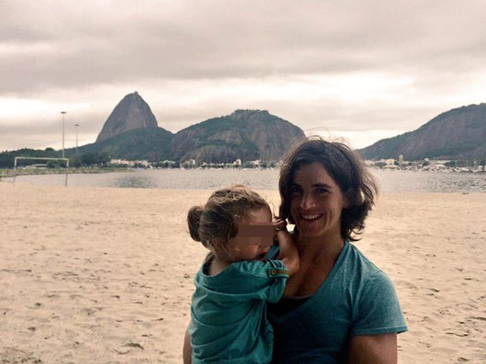 Maialen Chourraut y su hija Ane