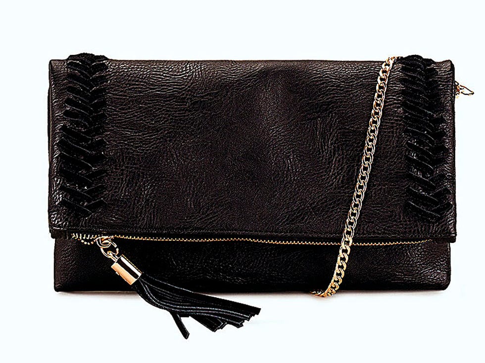 Textile, Style, Bag, Black, Shoulder bag, Leather, Material property, Wallet, Rectangle, Silver, 