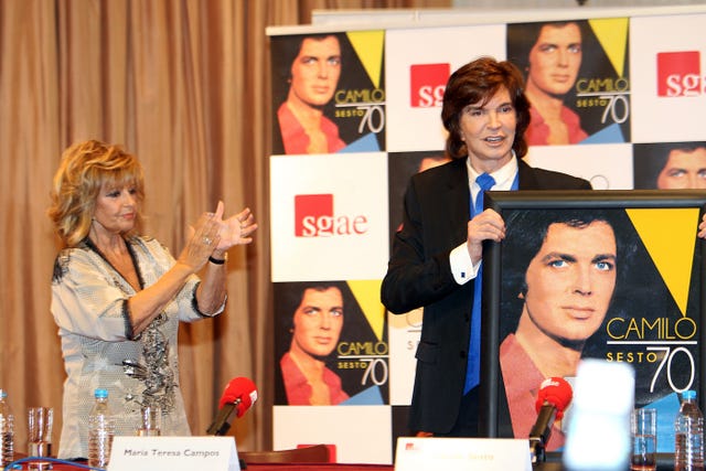 Camilo Sesto y María Teresa Campos